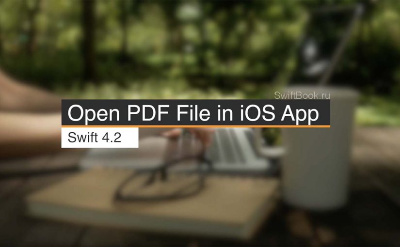 Open PDF File in iOS App